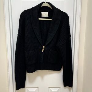 Lucky Brand Black Knit Cardigan